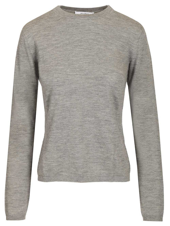 Cashmere Crew Neck Sweater Knitwear Grey