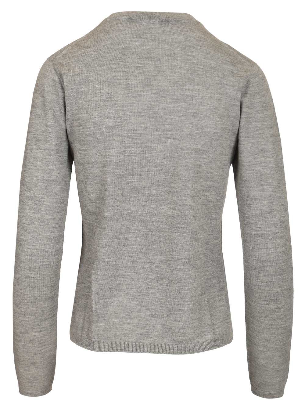 Max Mara Cashmere Crew Neck Sweater Knitwear - Grey | 923cb1e6524e3327a513655df14a084e8d662f65