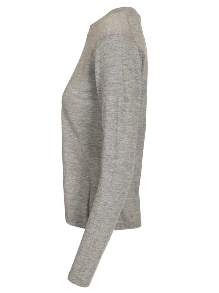 Max Mara Cashmere Crew Neck Sweater Knitwear - Grey | 9f31d76b3f6d2fbd6456938c0d587aa3f9c558ed