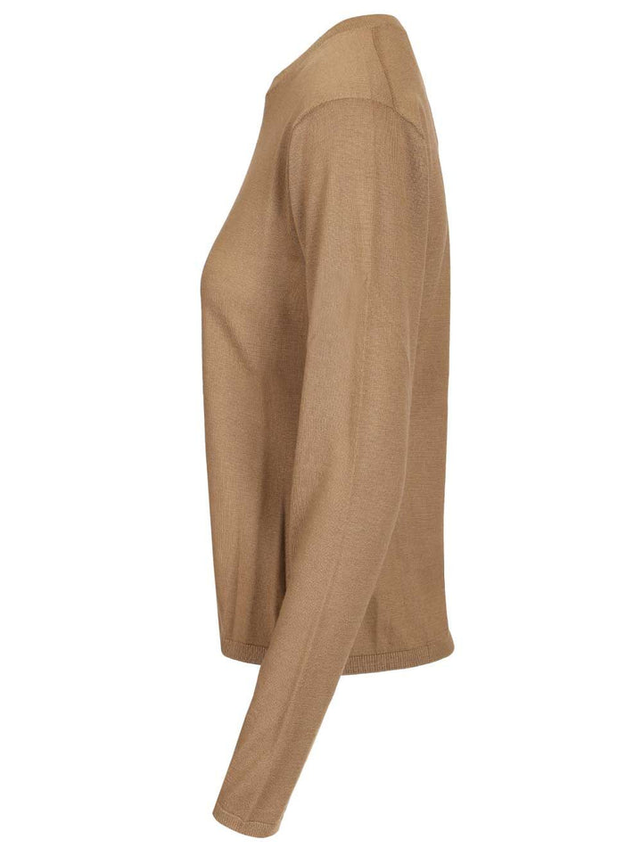 Max Mara Cashmere Crew Neck Sweater Knitwear - Brown | 2d97faf8bf614cff98a2b87ead58c70a317aa3b1