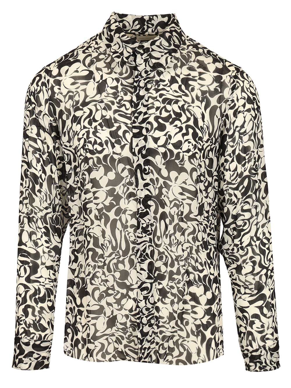 Dries Van Noten Carvies Viscose Shirt Shirts - Black | 70a668fa5a2db21e9952a80794bf6a47d21cebde