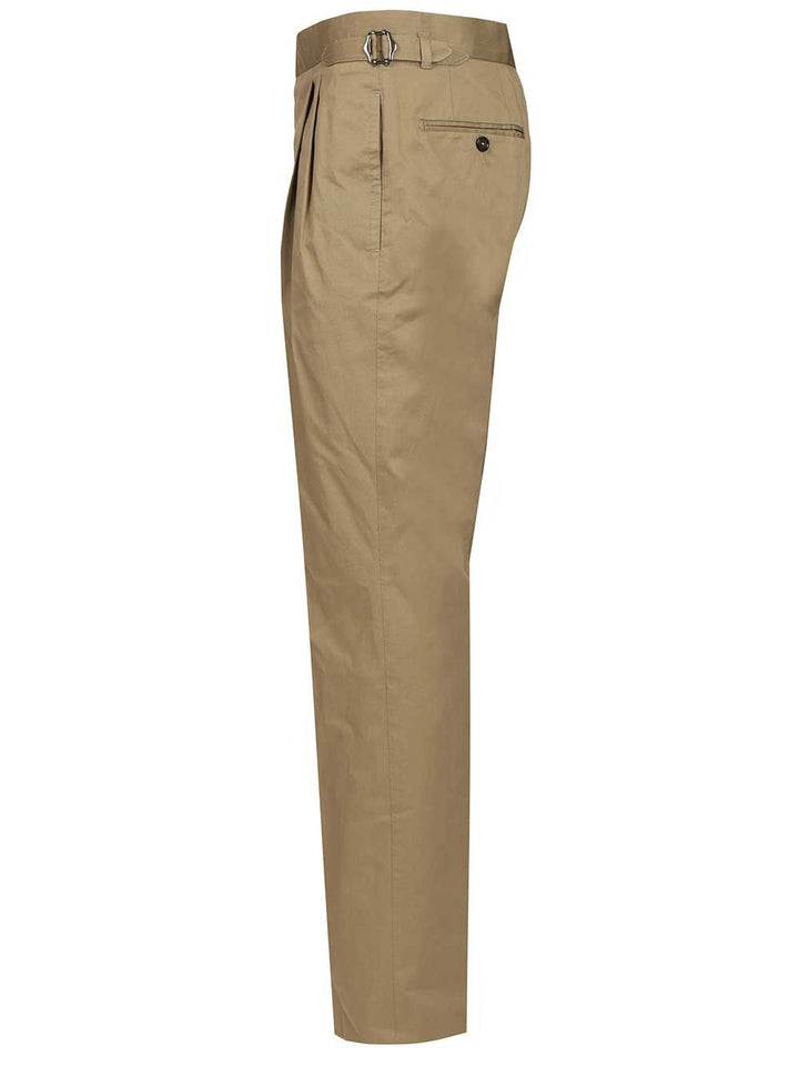 Dolce & Gabbana Stretch Gabardine Trousers - Green | e31cab5550bd910f77064fd537111a862f8a289d