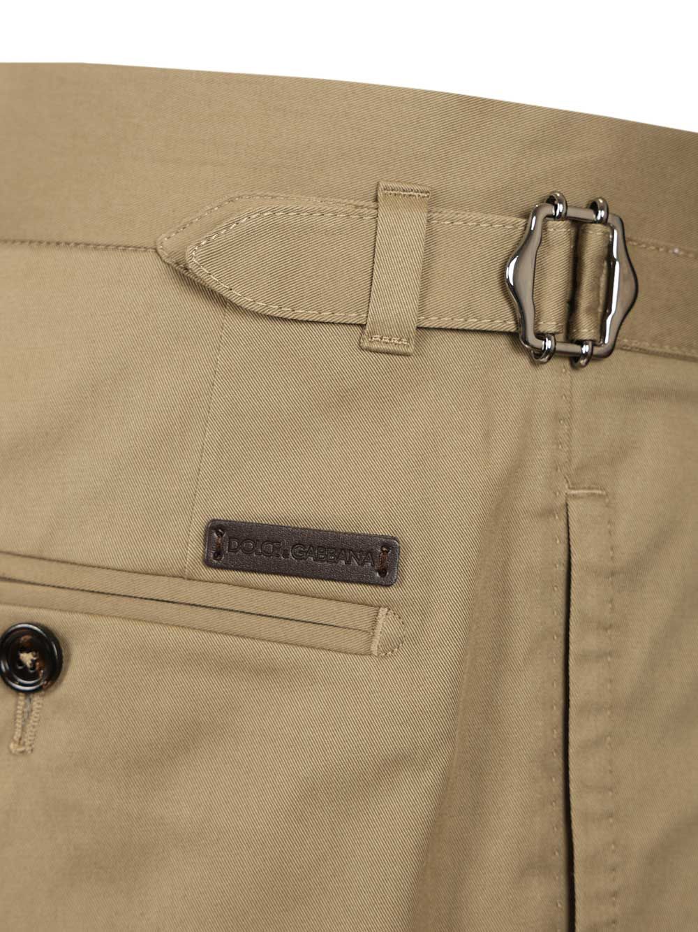 Dolce & Gabbana Stretch Gabardine Trousers - Green | 2a0f17e304303e99c832f0e03af5c0b8943086f0