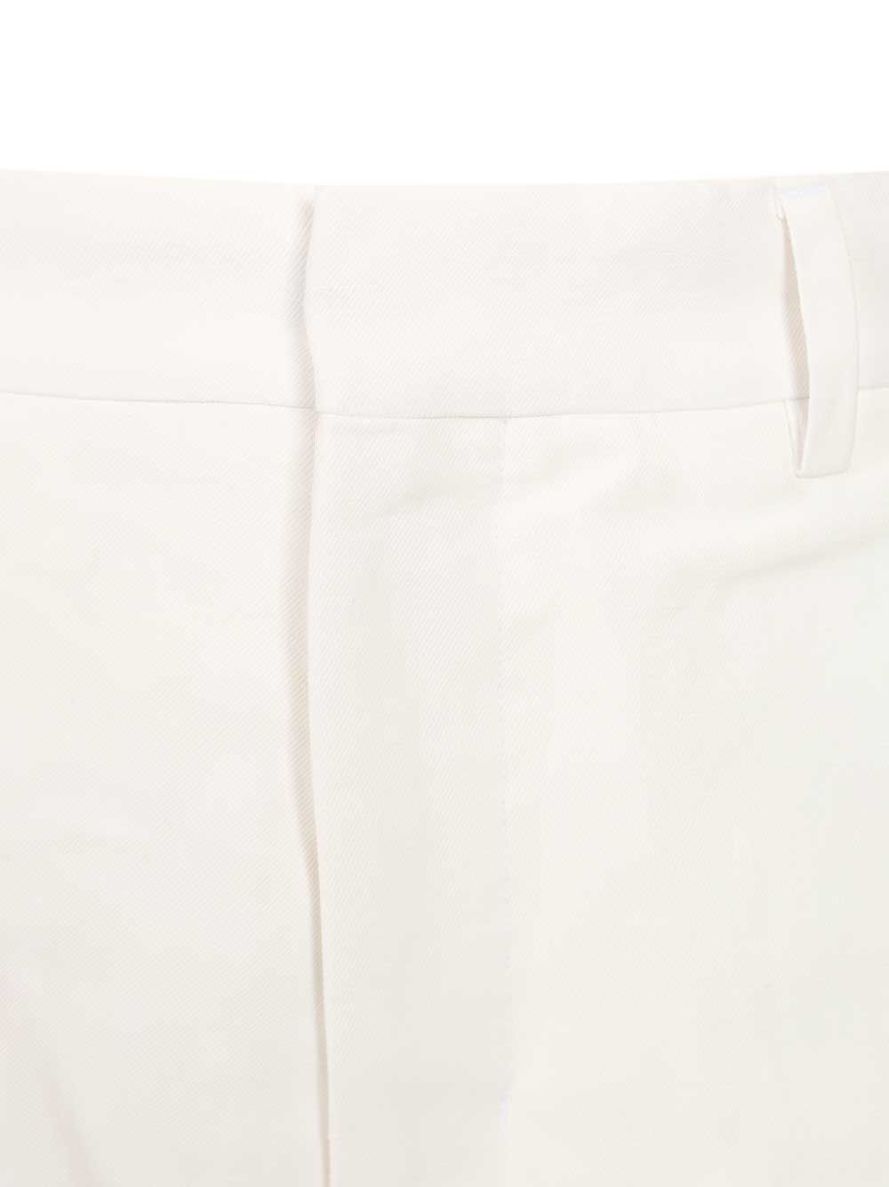 Ami Straight Fit Trousers - White | 034bdd2c3f8ed5db61a7db9f2a6360efd42b51ff