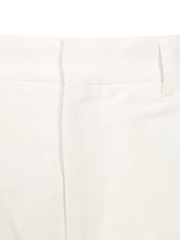 Ami Straight Fit Trousers - White | 034bdd2c3f8ed5db61a7db9f2a6360efd42b51ff