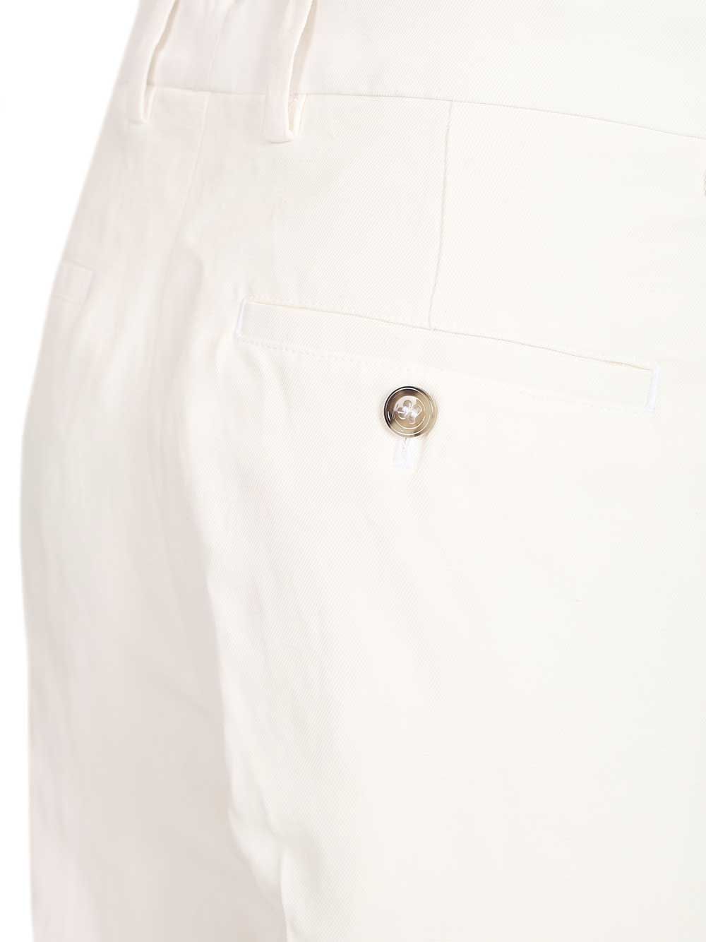 Ami Straight Fit Trousers - White | b0919bb8b882c67aa207f3d7e57960174c4c3192