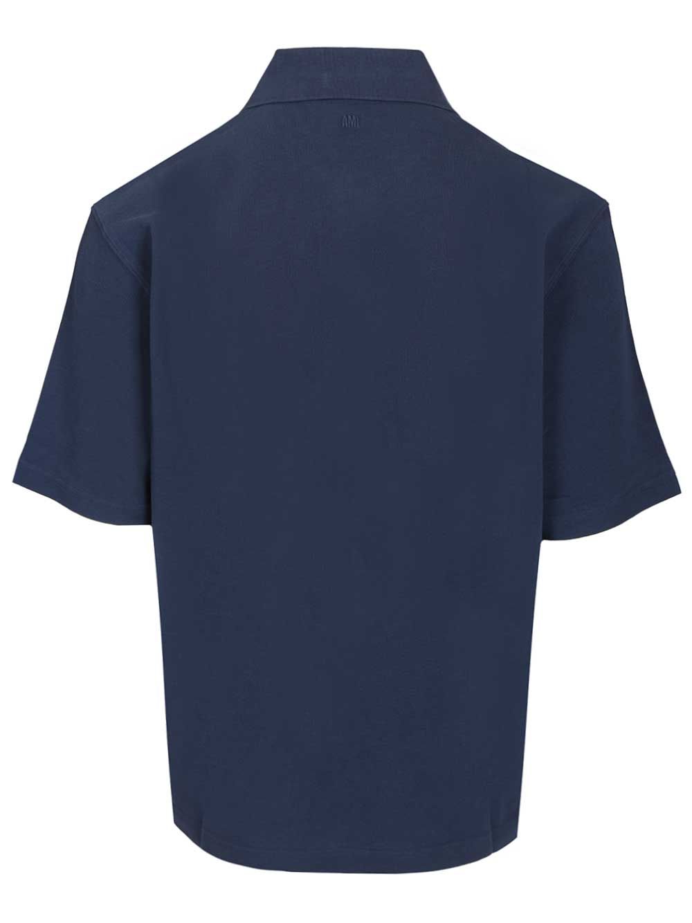 Ami Ami De Coeur Polo shirt - Blue | 406603d9f88cf98ea96772b8596d4f84e44b3683