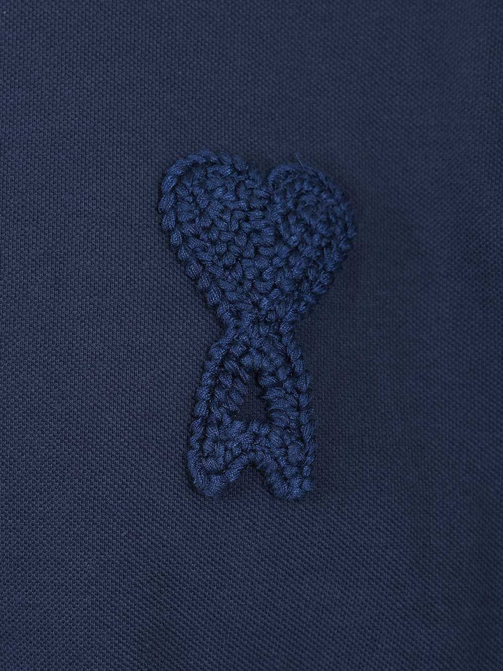 Ami Ami De Coeur Polo shirt - Blue | 0762223e80ec4b0926f68302fc74cffbe69cb9bd
