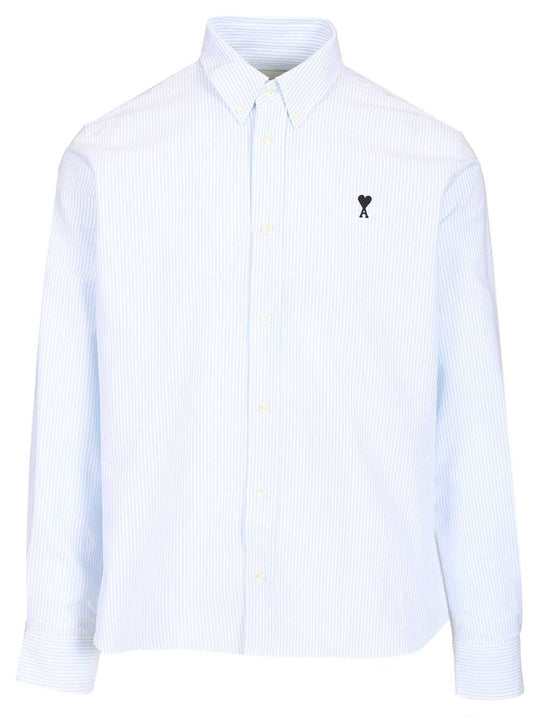Classic Striped Shirt Shirts Light Blue
