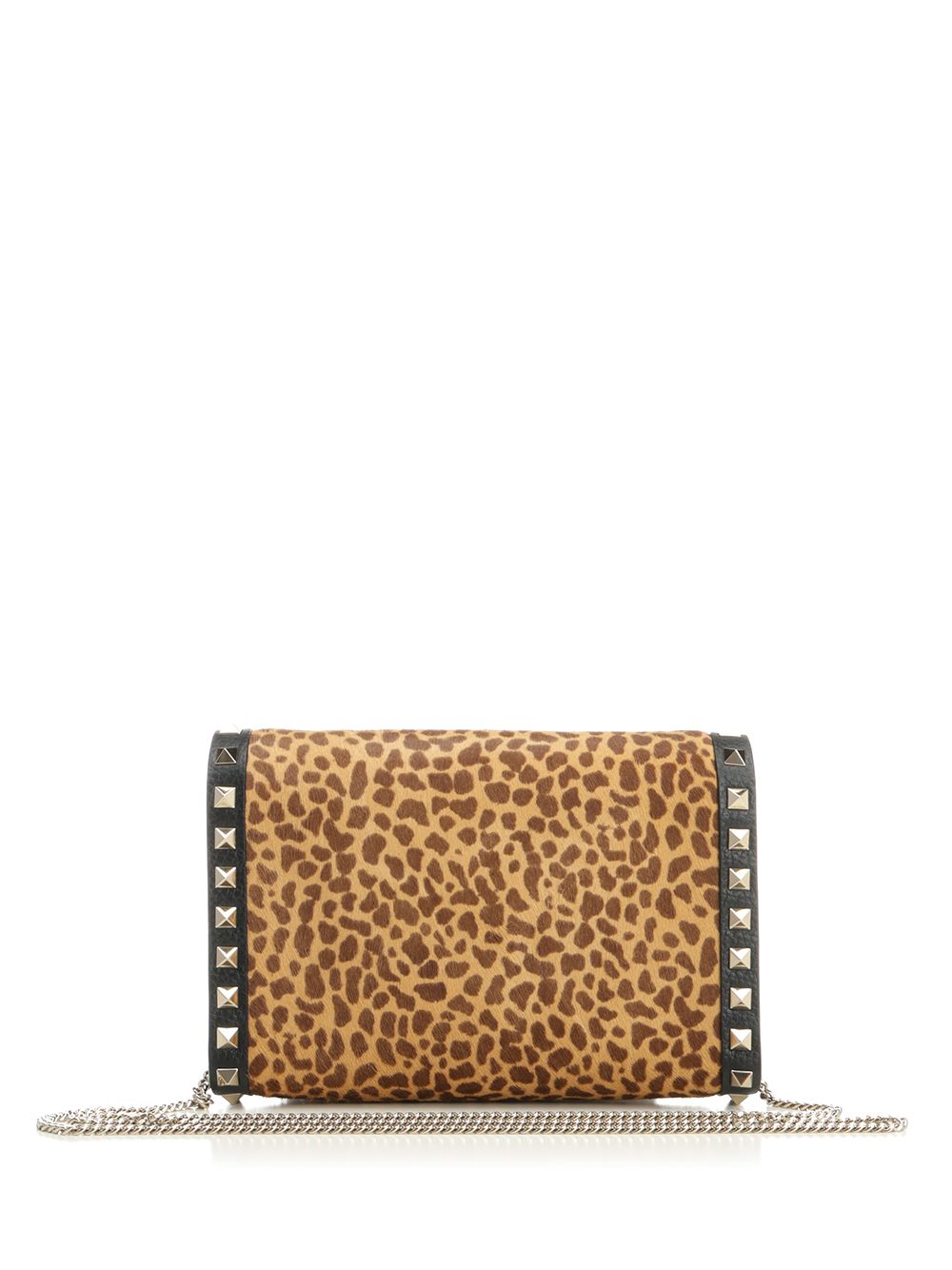 Valentino Garavani Rockstud Mini Pony Skin Shoulder Bag Small leather goods - Brown | 184406b06c613bf810c85b92030e31e944312baf