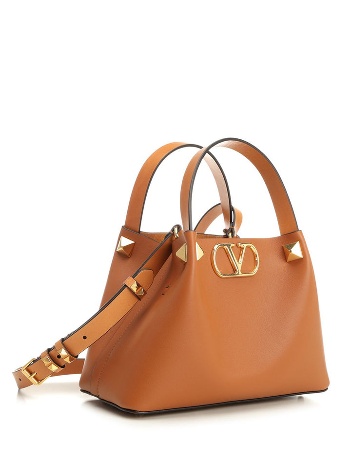 Valentino Garavani Vlogo Signature Handbags - Brown | 535edf094965f4a506d3afc5c12fb9236cb830a0