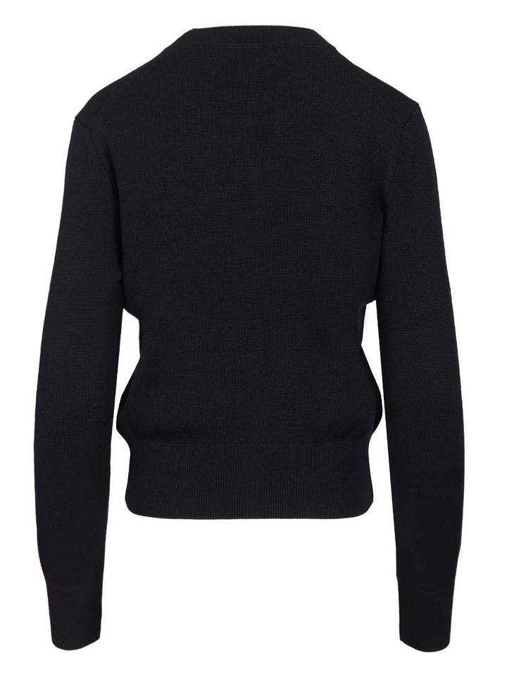 Ami Ami De Cœur Wool Sweater Knitwear - Blue | 9e1809862dc15875cd350569532dfc2772572089