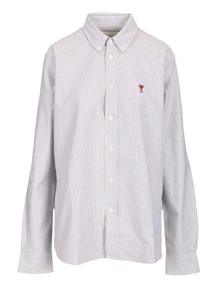 Ami Striped Shirt Shirts - Light blue | 346b1272cfb94fb4fb982d35a3da403c125000f6