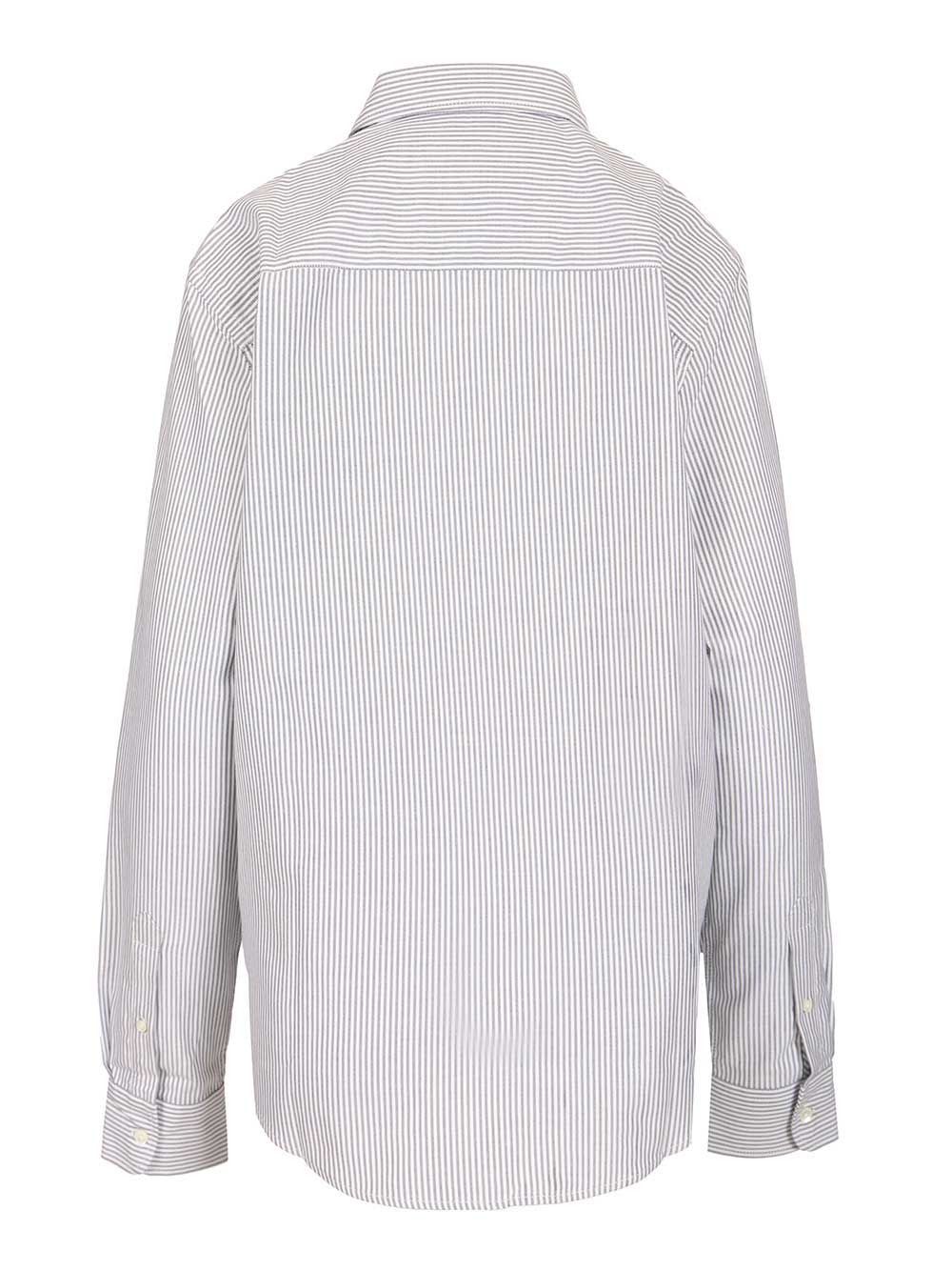 Ami Striped Shirt Shirts - Light blue | c92db4747ad79e975b941a79d95a0dd59cc3bde4