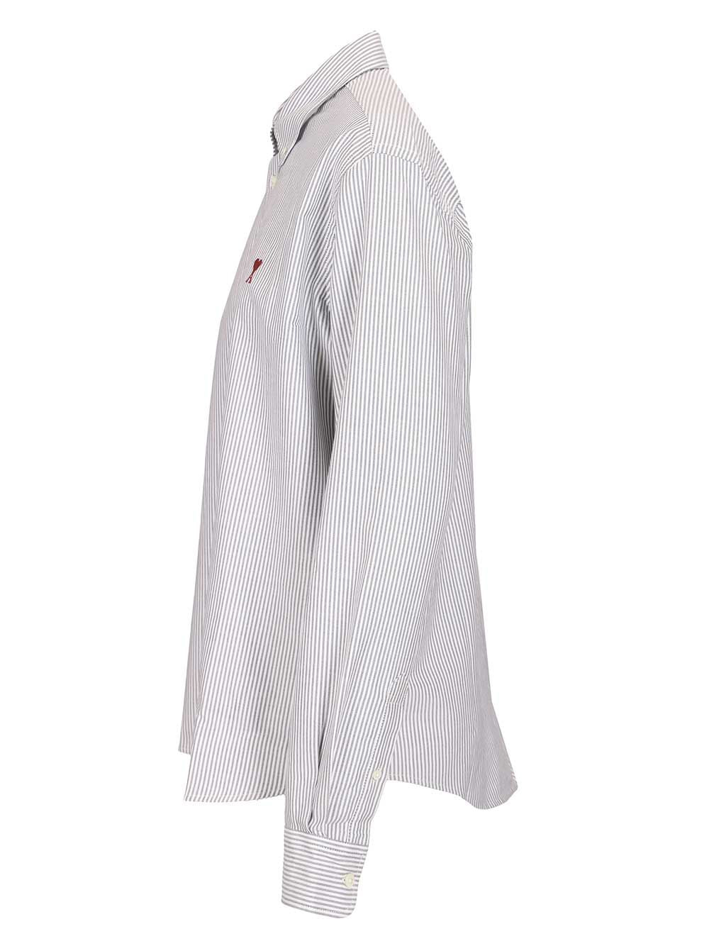 Ami Striped Shirt Shirts - Light blue | b5daabebf625ed56c0250577c05b1bc62edd8859