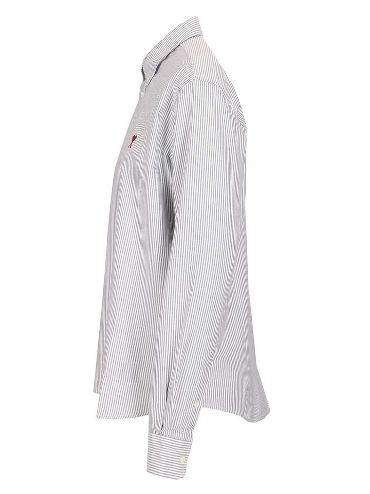 Ami Striped Shirt Shirts - Light blue | b5daabebf625ed56c0250577c05b1bc62edd8859