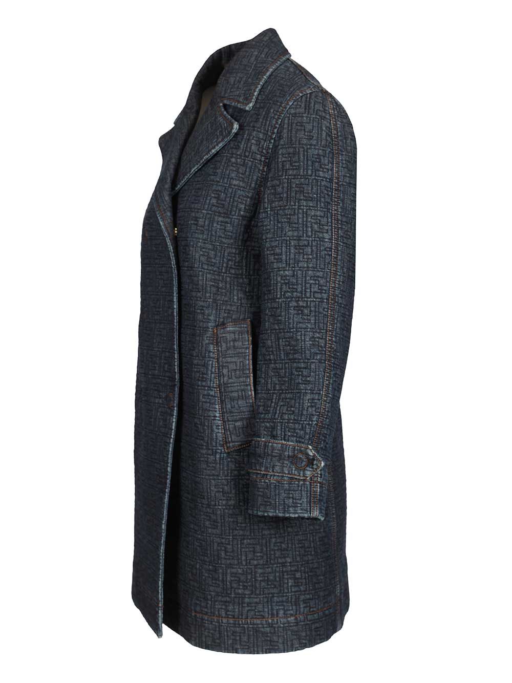Fendi Ff Denim Jacket Jackets - Blue | 846db7da4fb3a84b0f015fbdf3739e60b1e6f7a5
