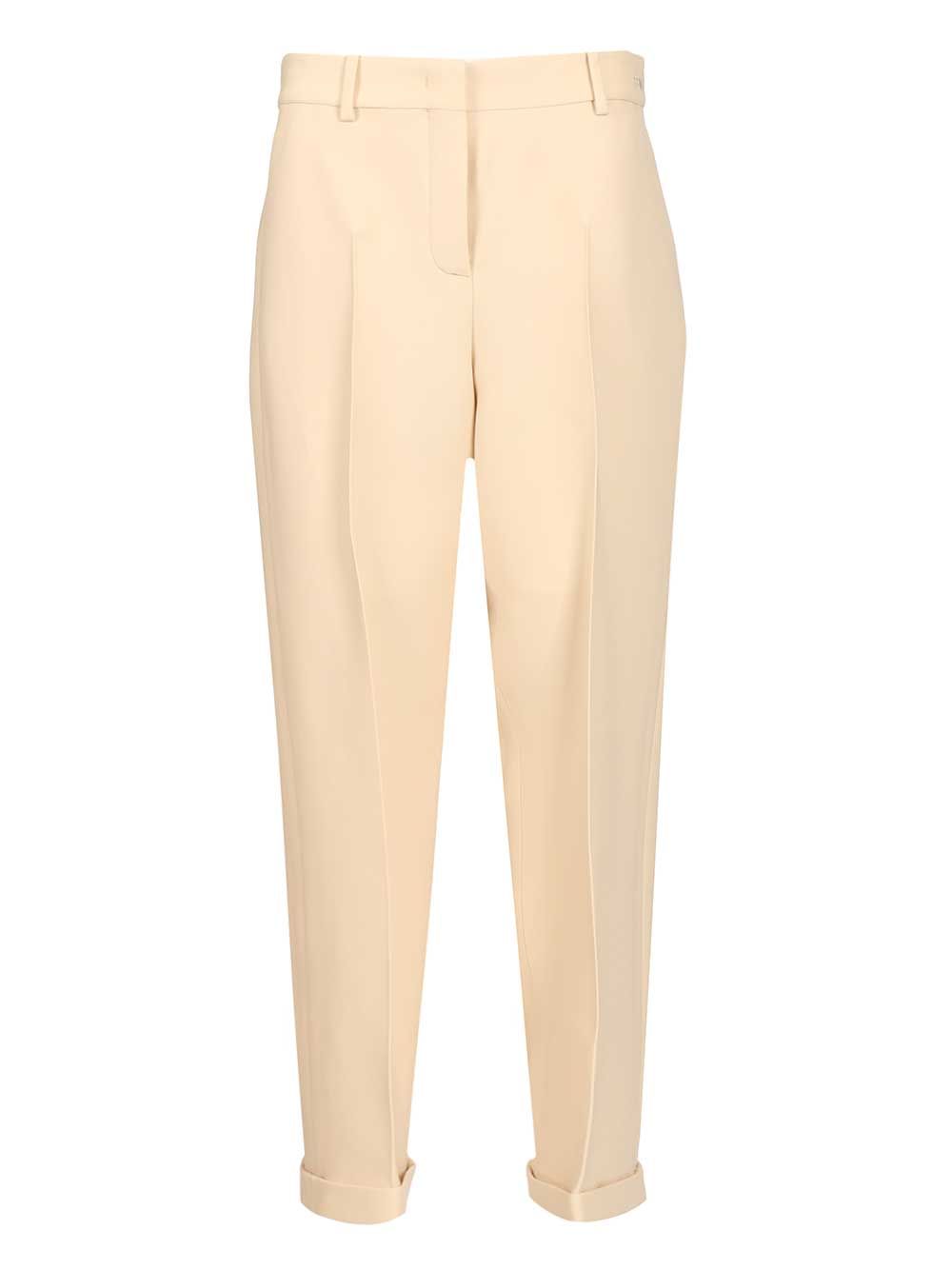 Fendi Pantalone Wool Silk Trousers - Rose | 37c09f76a88312e70541a0d89a37e3abe198e2e6