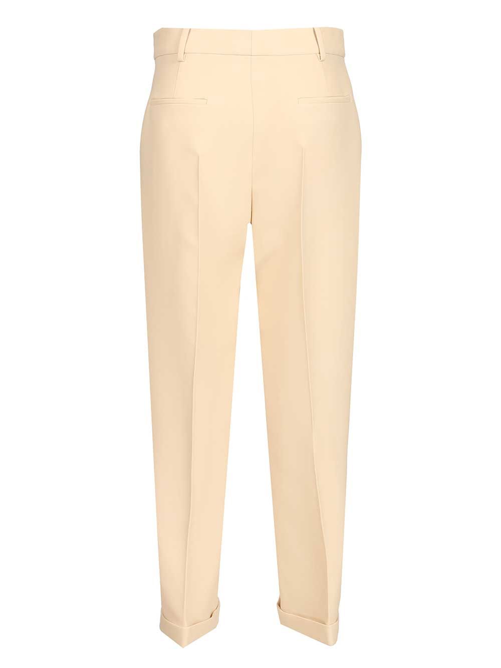 Fendi Pantalone Wool Silk Trousers - Rose | dbbf161a5311fcfa0b65069b3e2af18c2bd5b38f