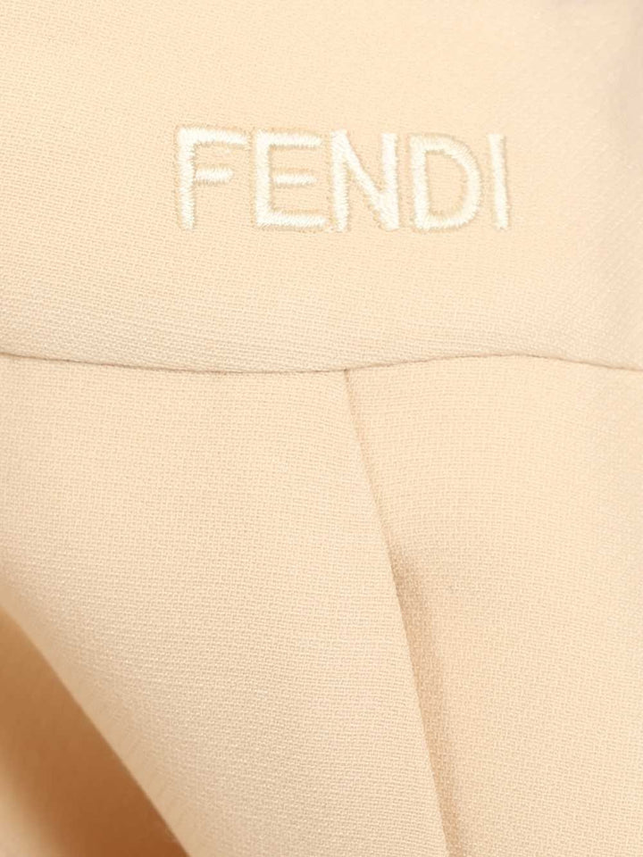 Fendi Pantalone Wool Silk Trousers - Rose | 5b3dee686f097a080485e896b675f61a49d5cf4f