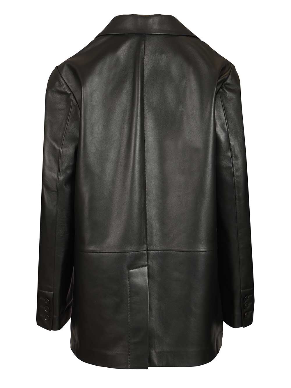 Arma Ohann Leather Blazer Jackets - Black | d4ead80a1057a58bfb6b6726f5dc90bb90eaa1a2