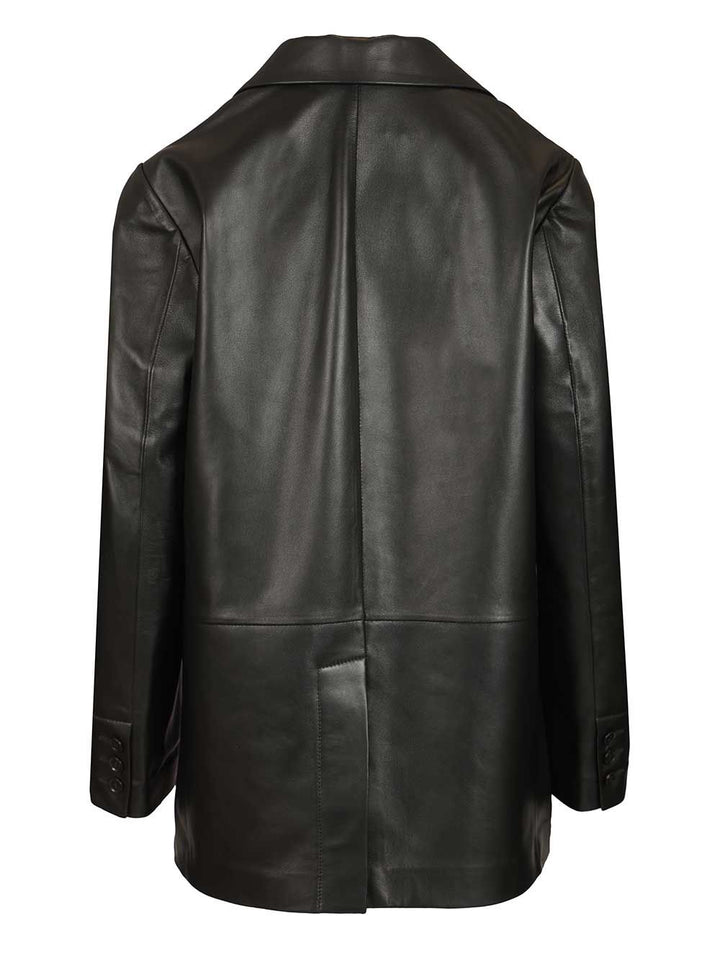 Arma Ohann Leather Blazer Jackets - Black | d4ead80a1057a58bfb6b6726f5dc90bb90eaa1a2