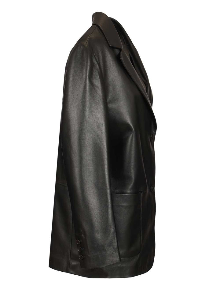 Arma Ohann Leather Blazer Jackets - Black | 0fa0446563bff8fa7d6b5fc5ebf75e1ea65b14d7
