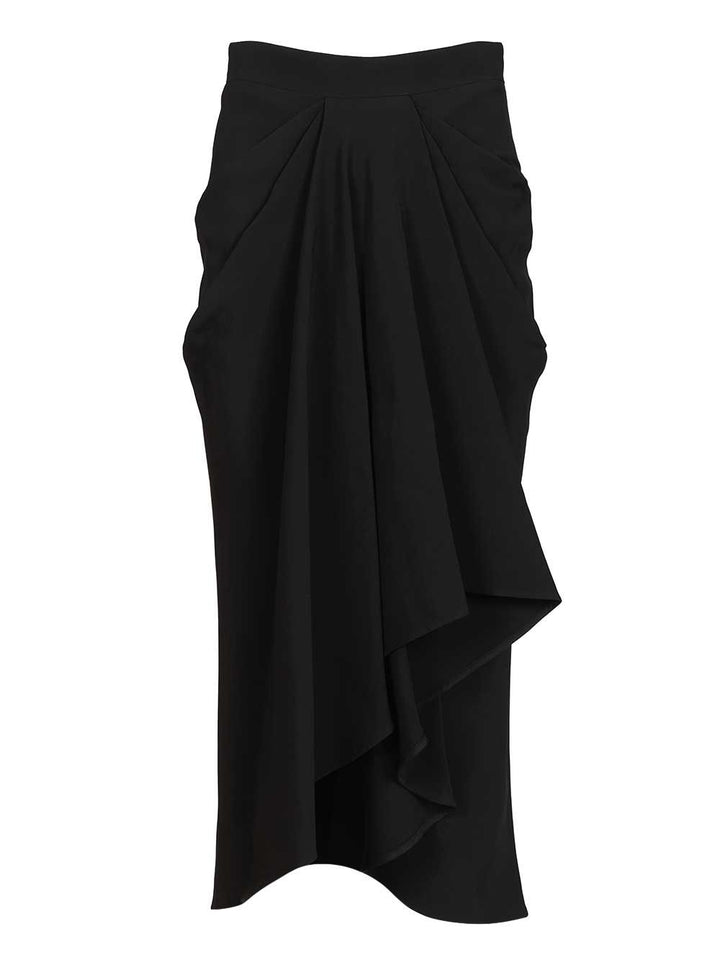 Givenchy Crêpe Cady Midi Skirt Skirts - Black | 297e13cac792622a9a08ad4332cc0f9b1bae2e9e