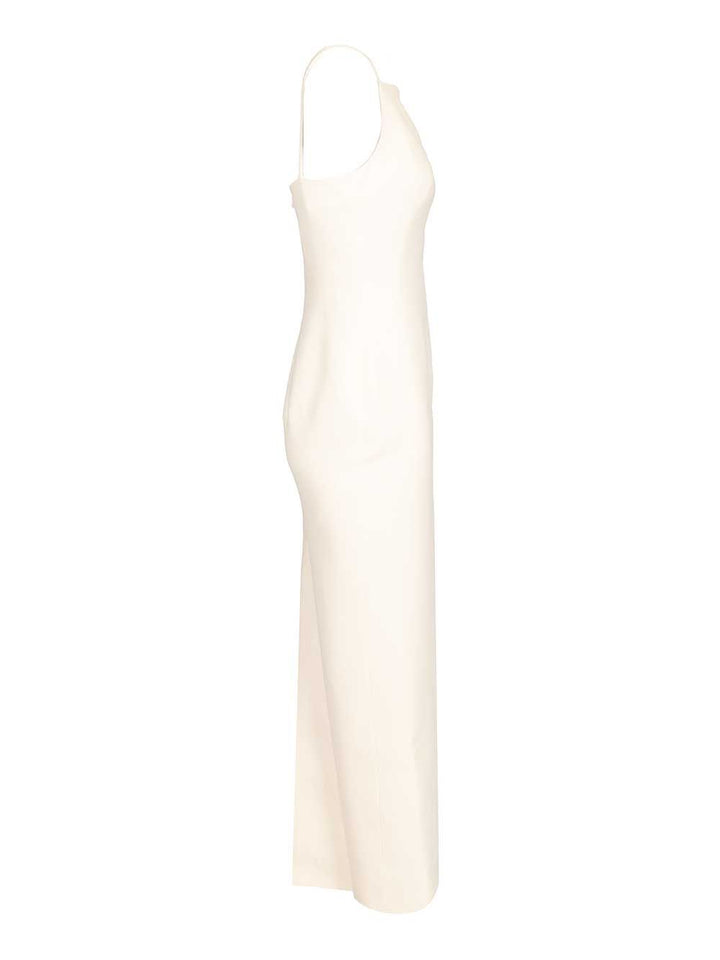 Givenchy Long Dress With Slit Dresses - White | 967951c7e974f5d12066c15a926e137e6ef8febb