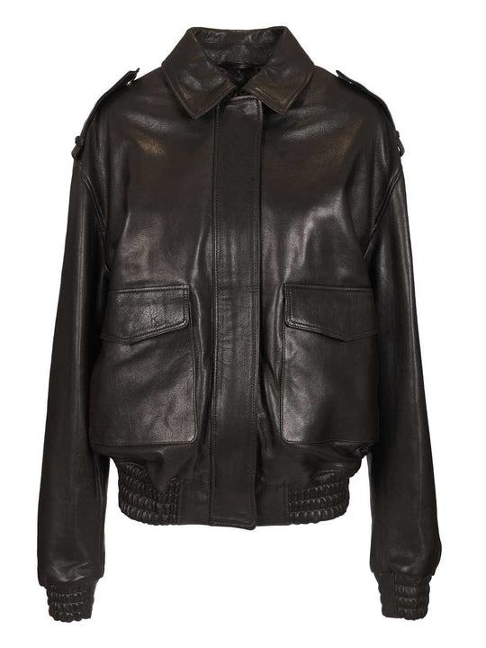 Astral Leather Jacket Jackets Black
