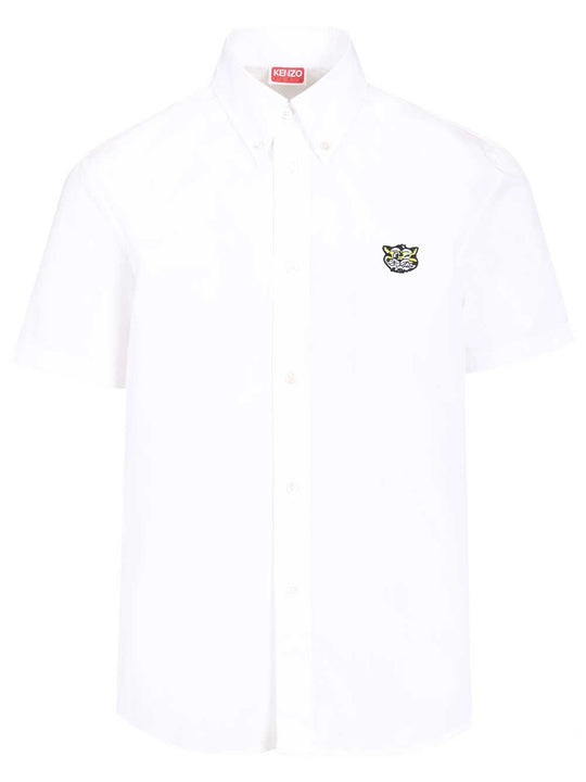 Wild Tiger Shirt Shirts White