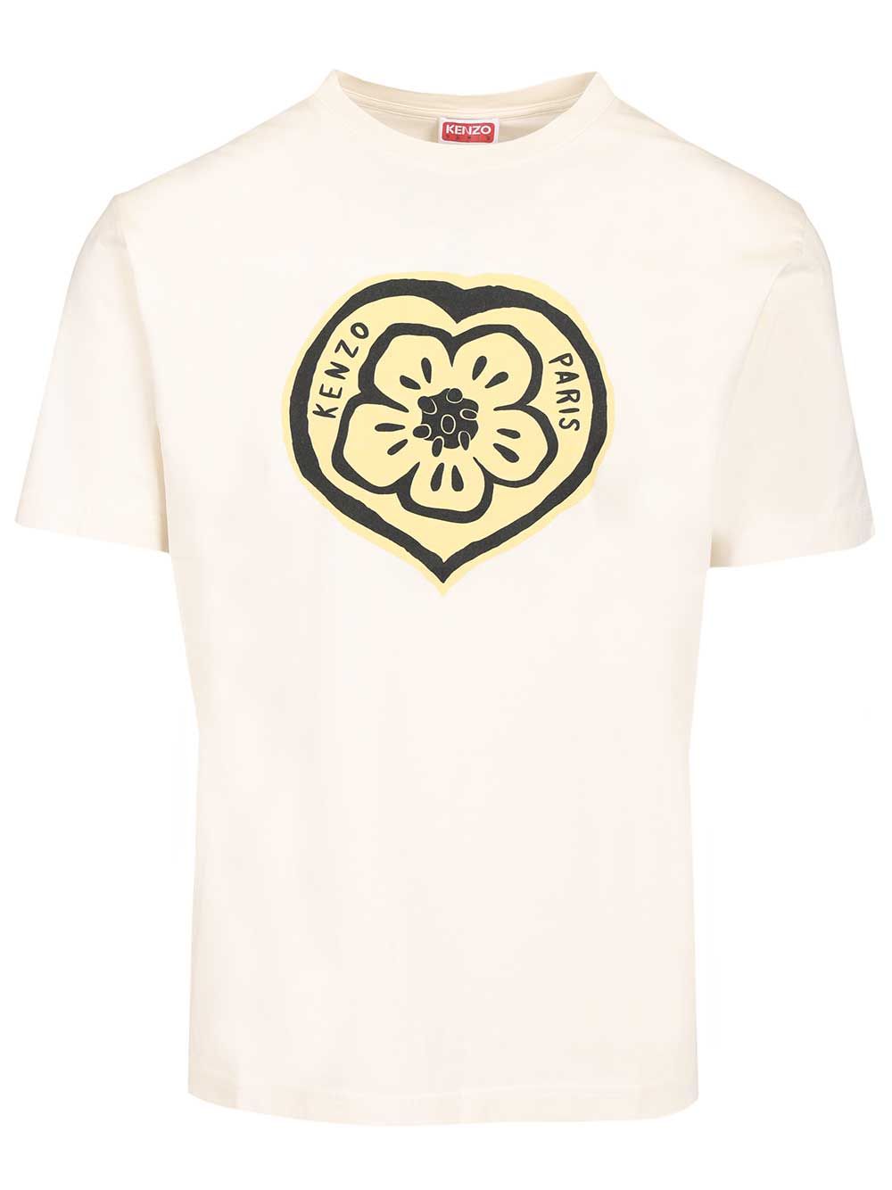 Kenzo Boke Heart T-Shirt - White | 928b0808a041c650ec1ab0f68a05e9e4d10c940f