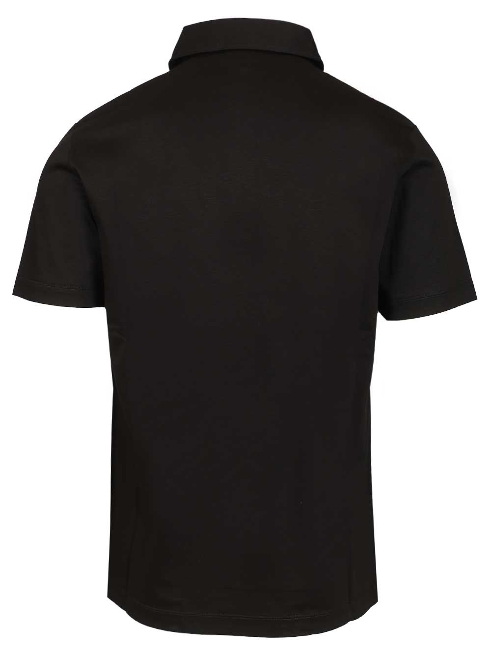 Giorgio Armani Cotton Interlock Polo shirt - Black | 54f1dbc2e4b175eb2548ee3bcfb47a615bd64065