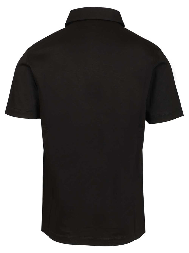 Giorgio Armani Cotton Interlock Polo shirt - Black | 54f1dbc2e4b175eb2548ee3bcfb47a615bd64065