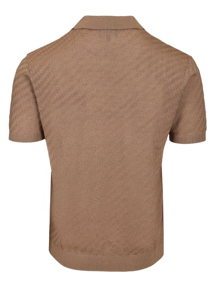 Emporio Armani Polo Neck Sweater Polo shirt - Brown | 6c3e5c01f21db20117c92be615338e0d6200a8b3