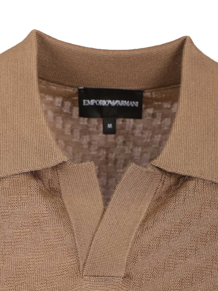 Emporio Armani Polo Neck Sweater Polo shirt - Brown | 96d8d6f99412a6941bdccf975d27842bc6918fca