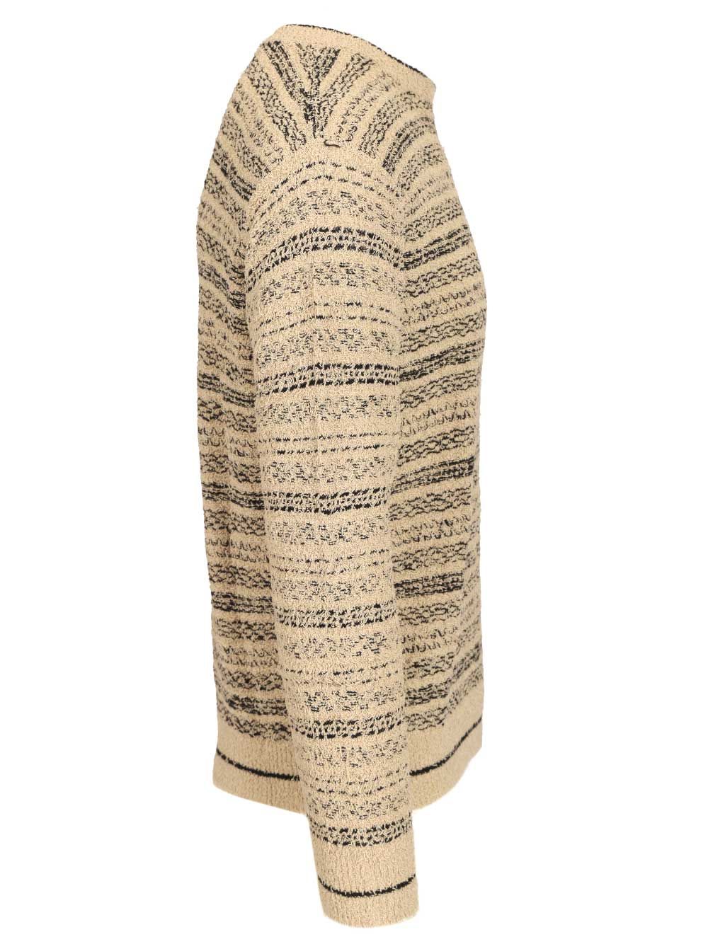 Emporio Armani Triped Crewneck Cotton-Blend Jumper Knitwear - Multicolor | be07b56f57ba84d68a63bf0359ba6dc28b603183