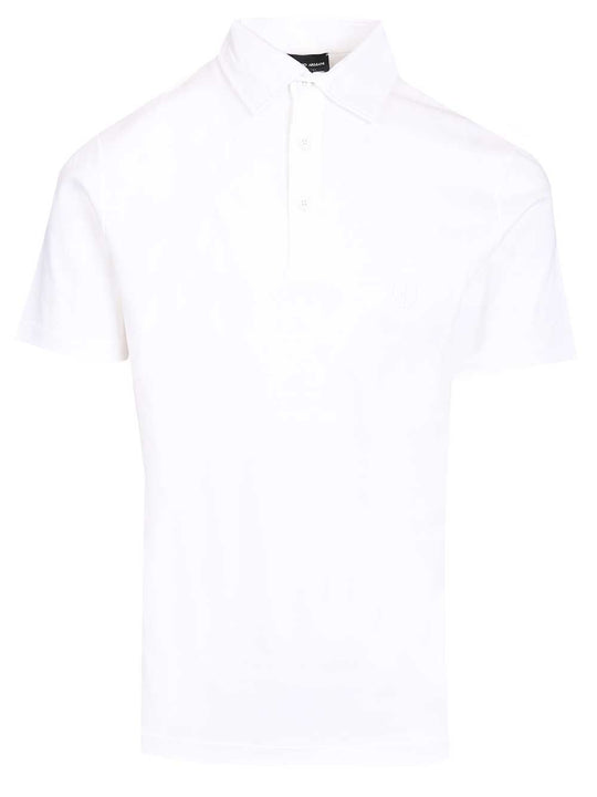 Cotton Interlock Polo Shirt White