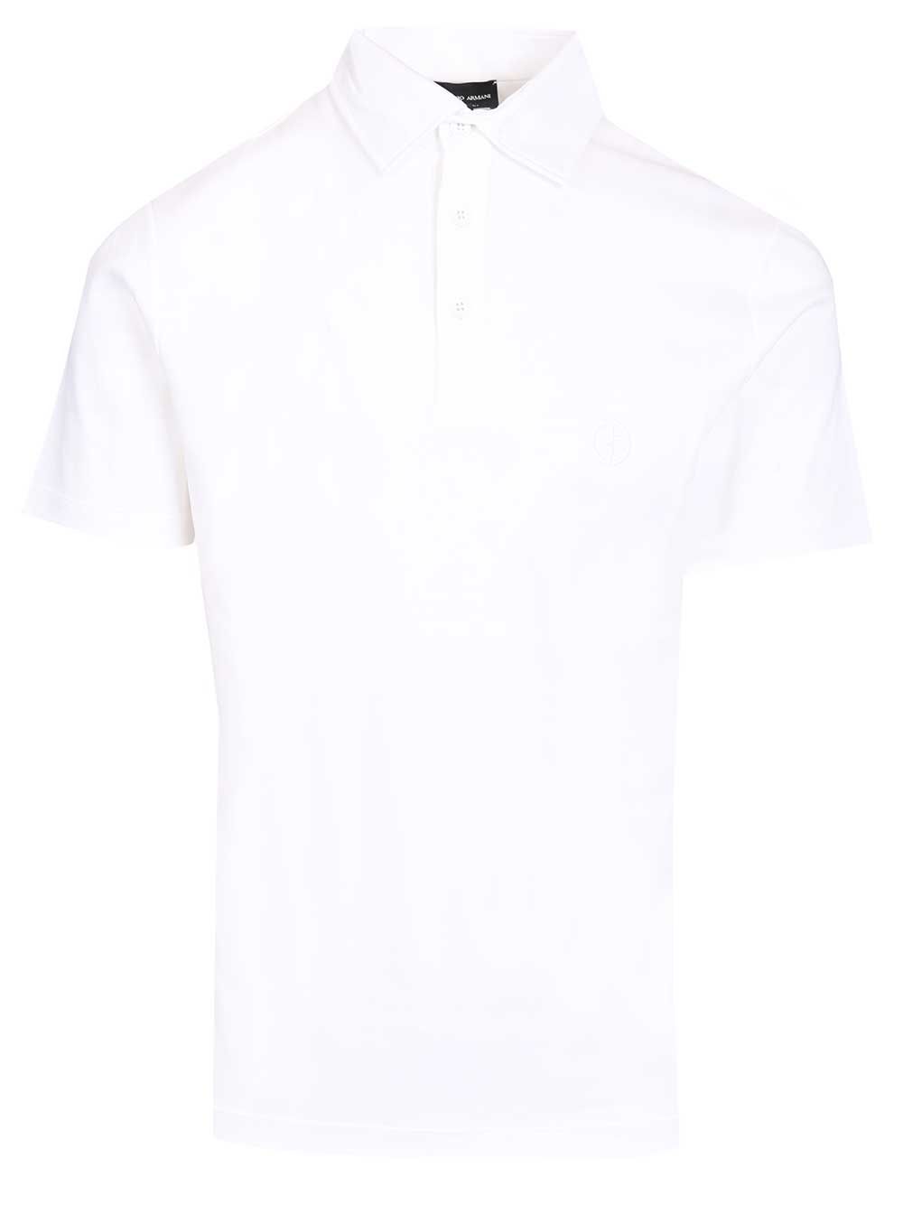 Giorgio Armani Cotton Interlock Polo shirt - White | ad6d308d5e011d7577cfd6e1b98b0b6f77e3efe7
