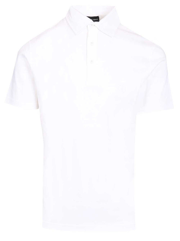 Giorgio Armani Cotton Interlock Polo shirt - White | ad6d308d5e011d7577cfd6e1b98b0b6f77e3efe7