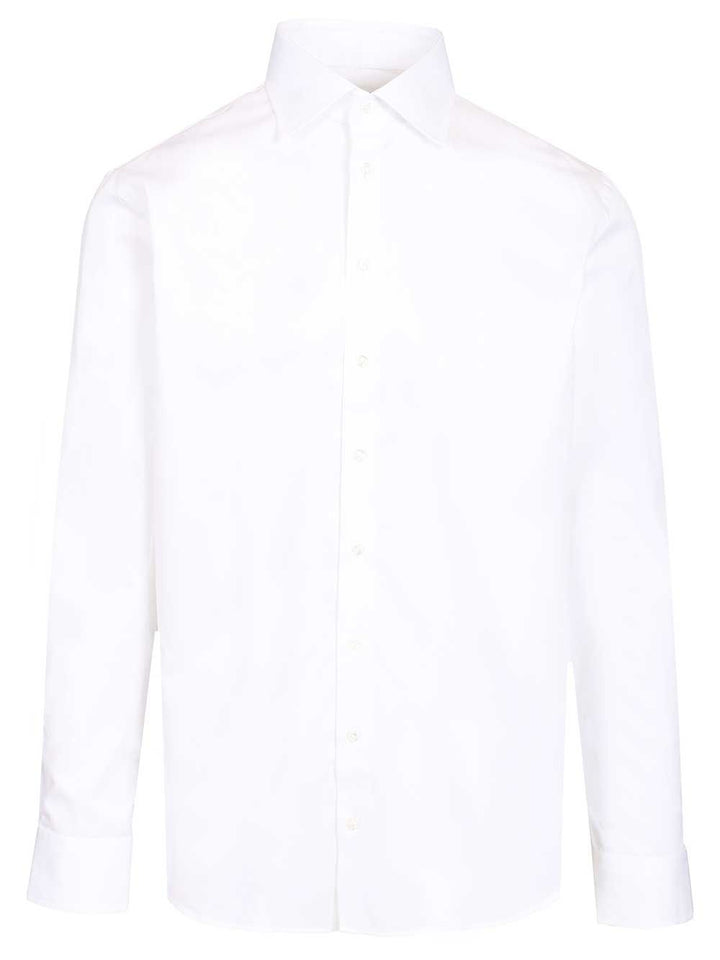 Giorgio Armani Classic Cotton Shirt Shirts - White | bbe8d28a0a300a155e5fe56b702afba70ae168ee