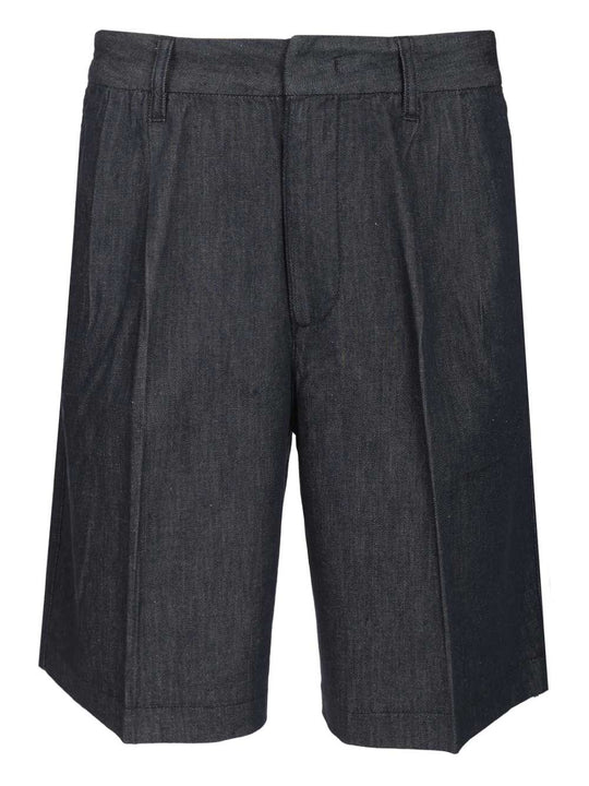 Lightweight Denim Bermuda Shorts Trousers Blue