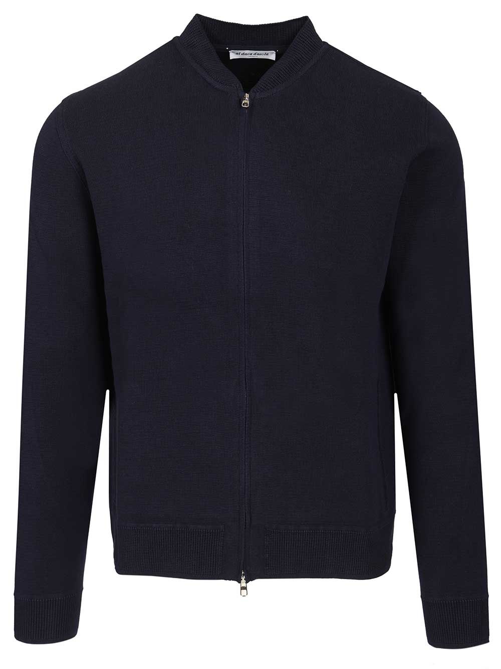 Al Duca D'Aosta Cotton Cardigan Polo shirt - Blue | 2b14acc571340648d3a1095d3fd8525171236210