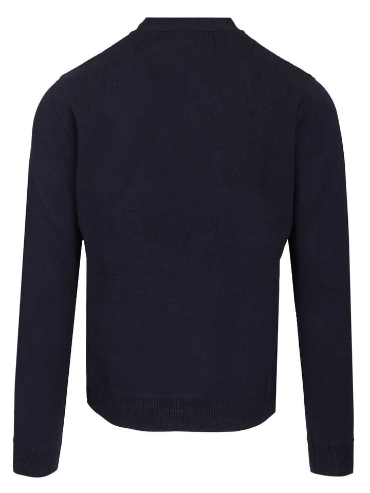Al Duca D'Aosta Cotton Cardigan Polo shirt - Blue | 521db57f76fa977150405cfd98a5d2436525e2f4