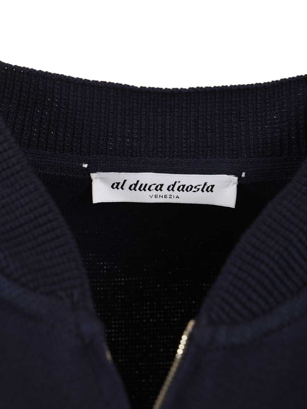 Al Duca D'Aosta Cotton Cardigan Polo shirt - Blue | c8f0bdd8a3d0e58b5628a7e7ea957596fbb3c27b