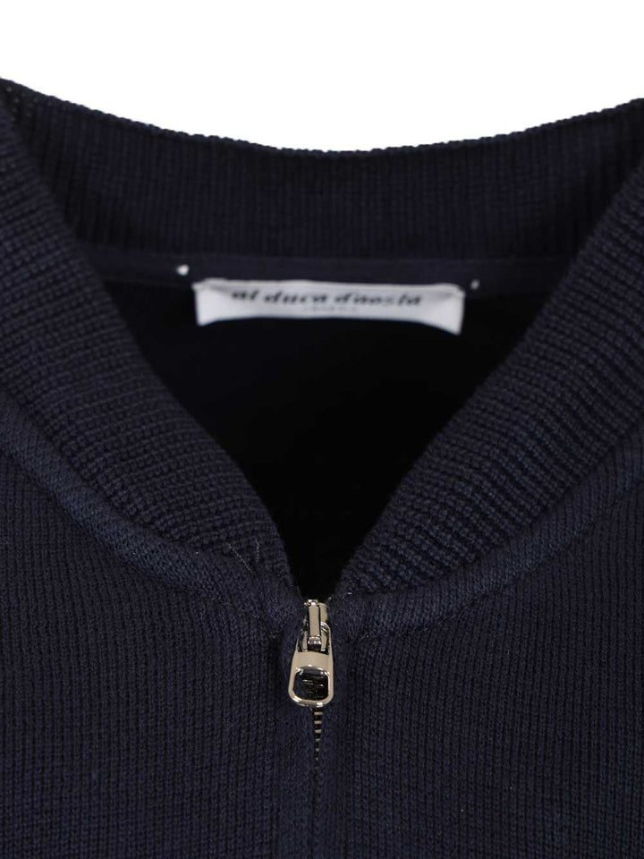 Al Duca D'Aosta Cotton Cardigan Polo shirt - Blue | 1ef8071a36746911bf4f963cbc595486ae46f2e3