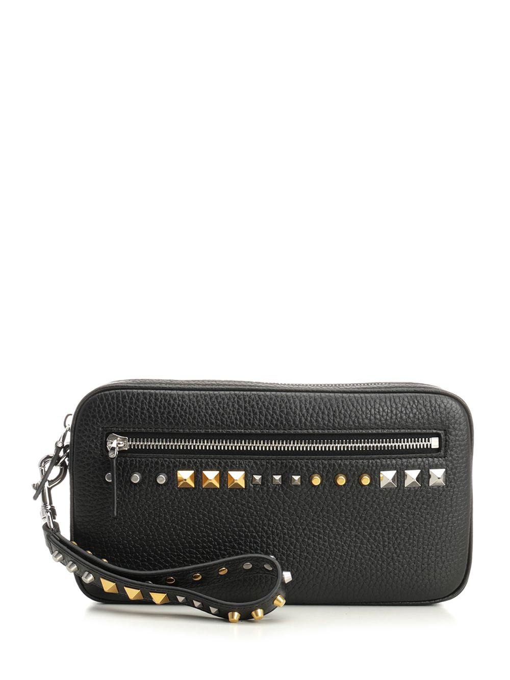 Valentino Garavani Valentino Garavani Leather Clutch Bag Small leather goods - Black | 6f82a37843d00ef70c26456f9776b161eaf3777d
