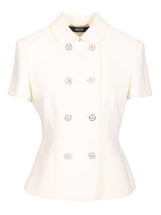 Fitted Jacket In Double Wool CrêPe Jackets White