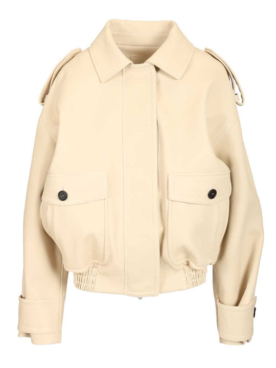 Multipockets Jacket Jackets Beige