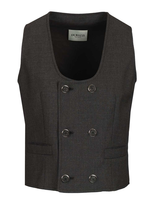 Tailored Vest Jackets Grey